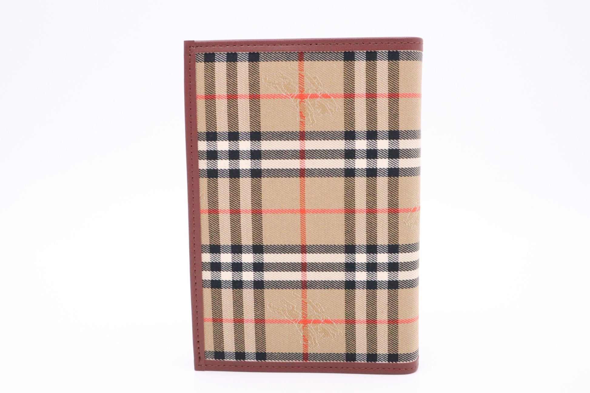 Burberry Agenda In Checked Handbag Canvas Brown Travel Bag