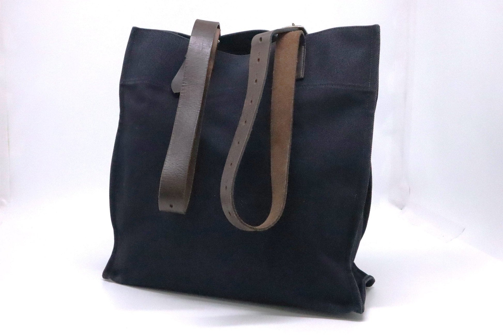 Hermes Etriviere Tote In Navy Handbag Canvas Blue Tote Bag