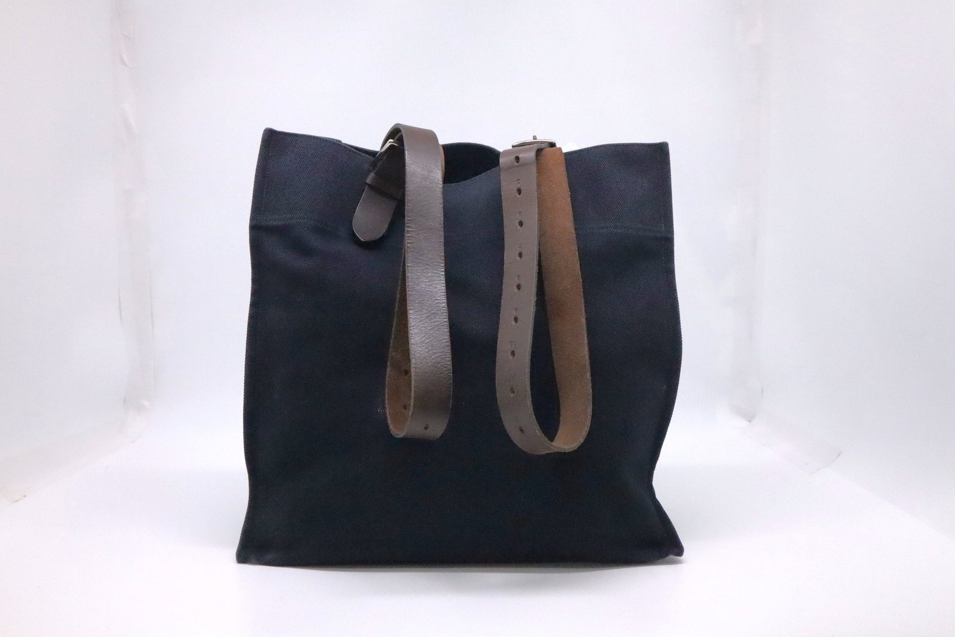 Hermes Etriviere Tote In Navy Handbag Canvas Blue Tote Bag