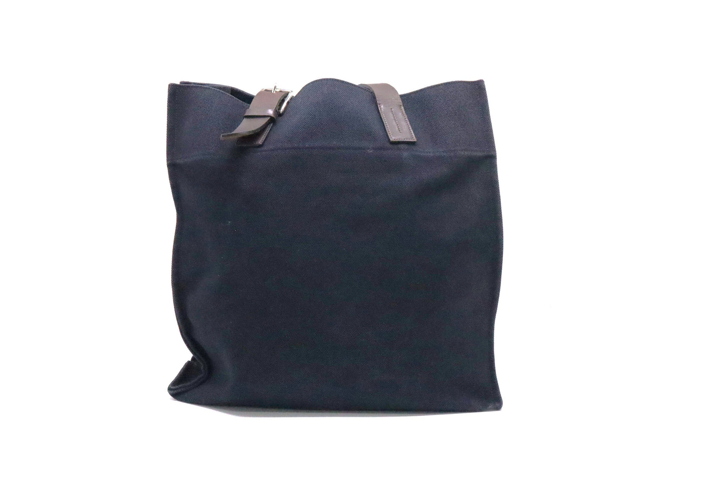 Hermes Etriviere Tote In Navy Handbag Canvas Blue Tote Bag