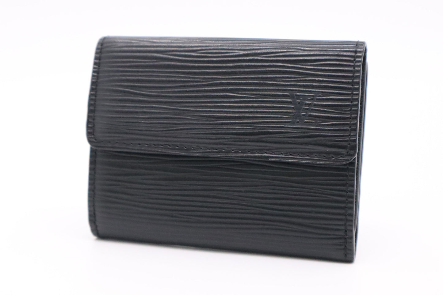 Louis Vuitton Ludlow Compact Epi Leather Black Wallet Case