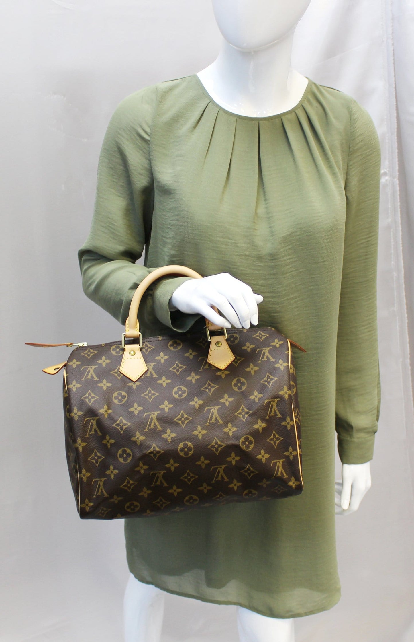 Louis Satchel Bag Speedy Canvas Monogram Travel Bag Brown Tt2010