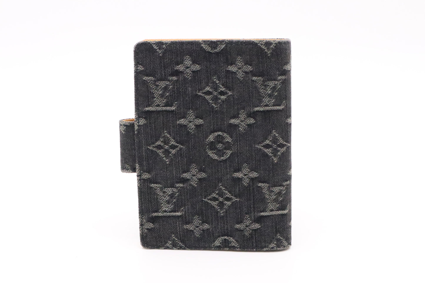 Louis Vuitton Agenda PM Denim Monogram Canvas Black Handbag