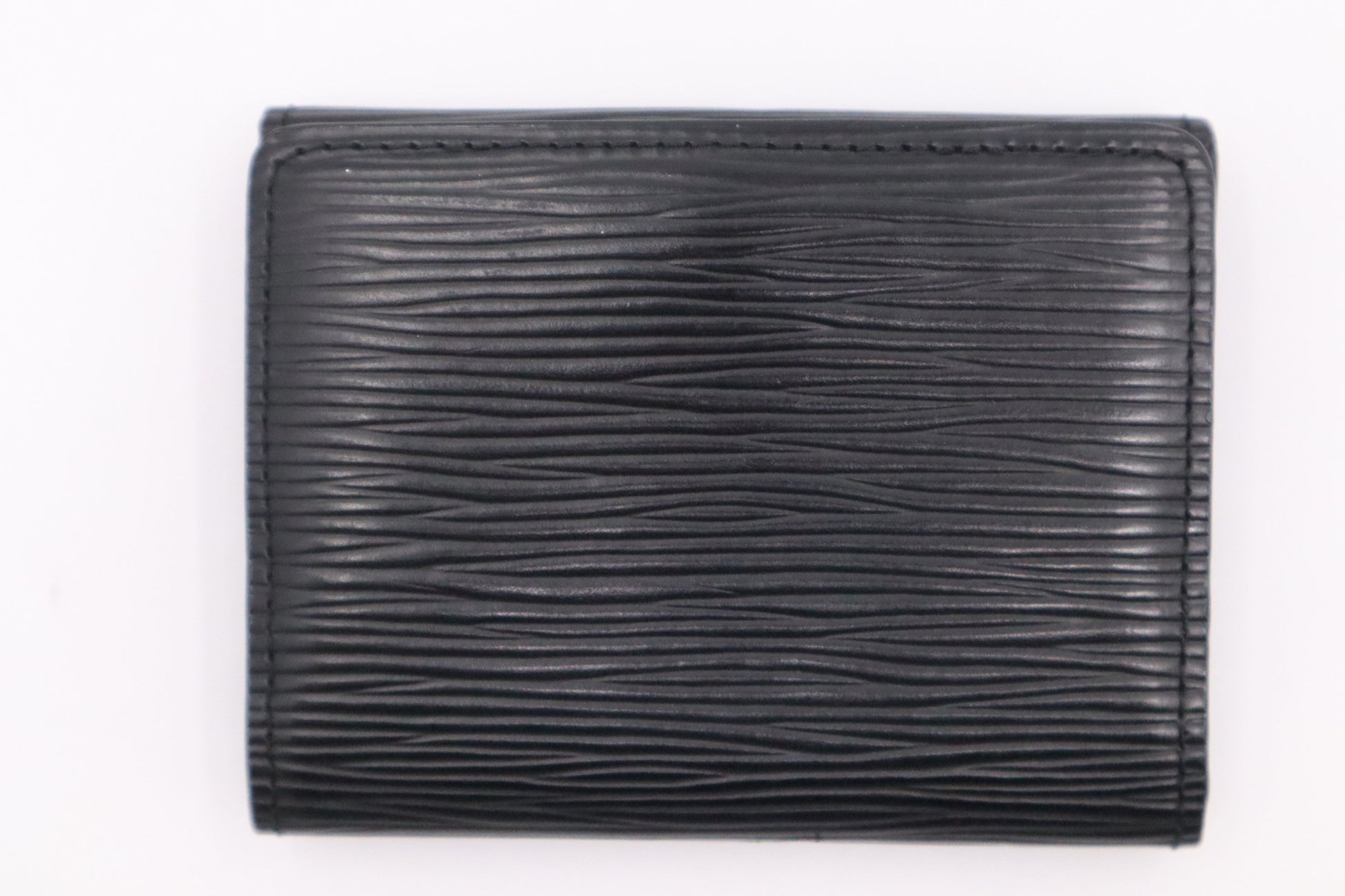 Louis Vuitton Ludlow Compact Epi Leather Black Wallet Case