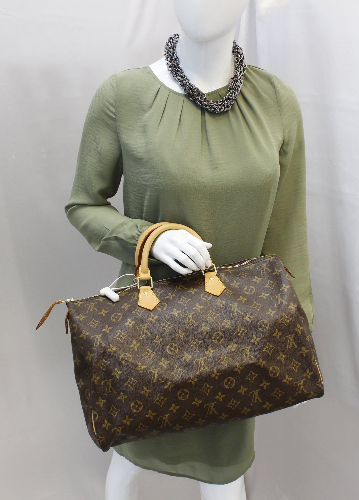 Louis Speedy Satchel Bag Canvas Monogram Travel Bag Bag E4257