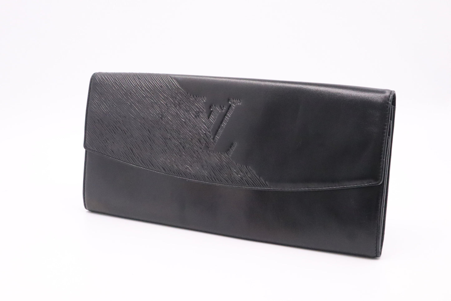 Louis Vuitton Mycenes Leather Black Handbag