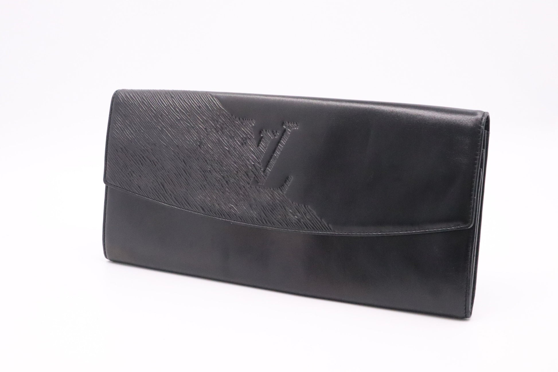 Louis Vuitton Mycenes Leather Black Handbag
