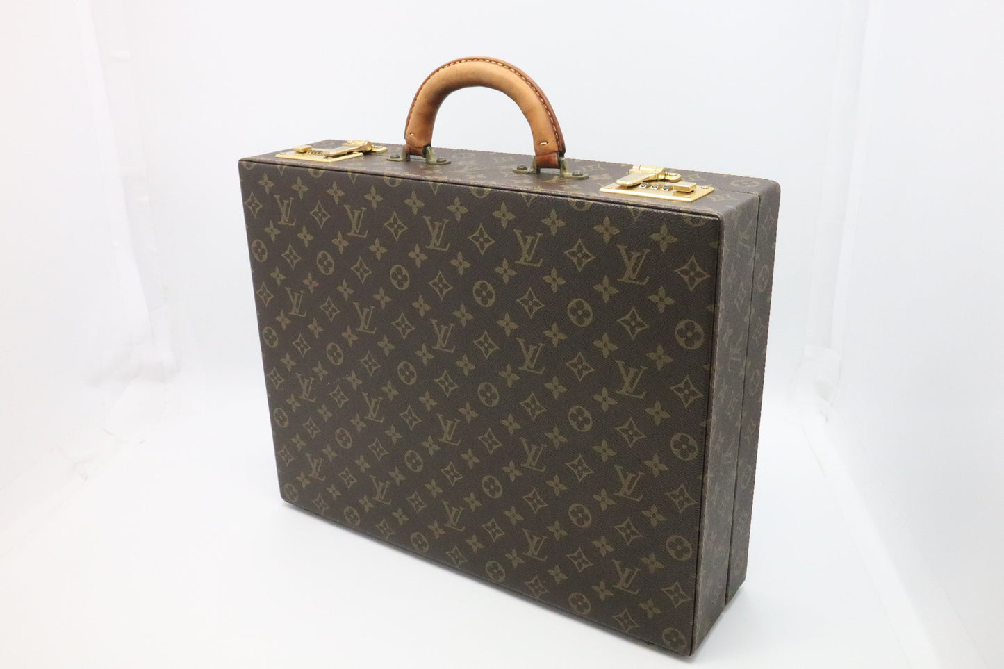 Louis Vuitton Crusher Briefcase Monogram Canvas Handbag Canvas 1