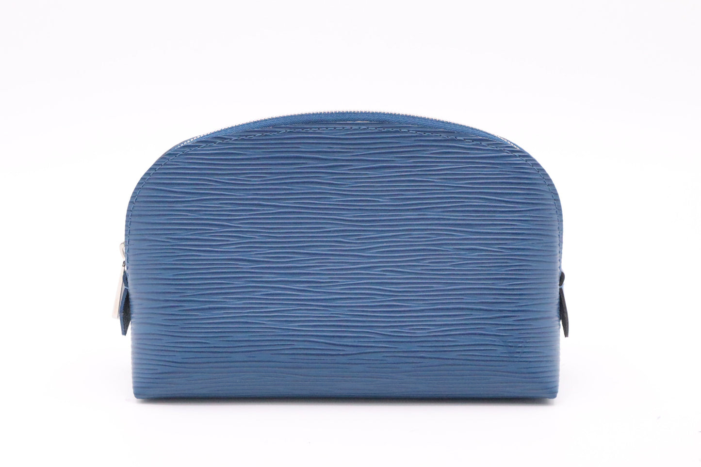 Louis Vuitton Pochette Cosmetique Epi Leather Blue Clutch Bag