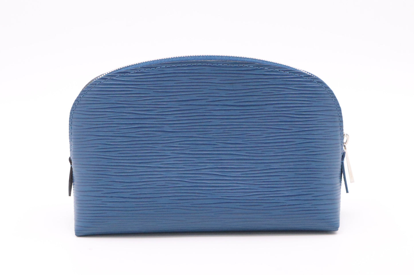Louis Vuitton Pochette Cosmetique Epi Leather Blue Clutch Bag