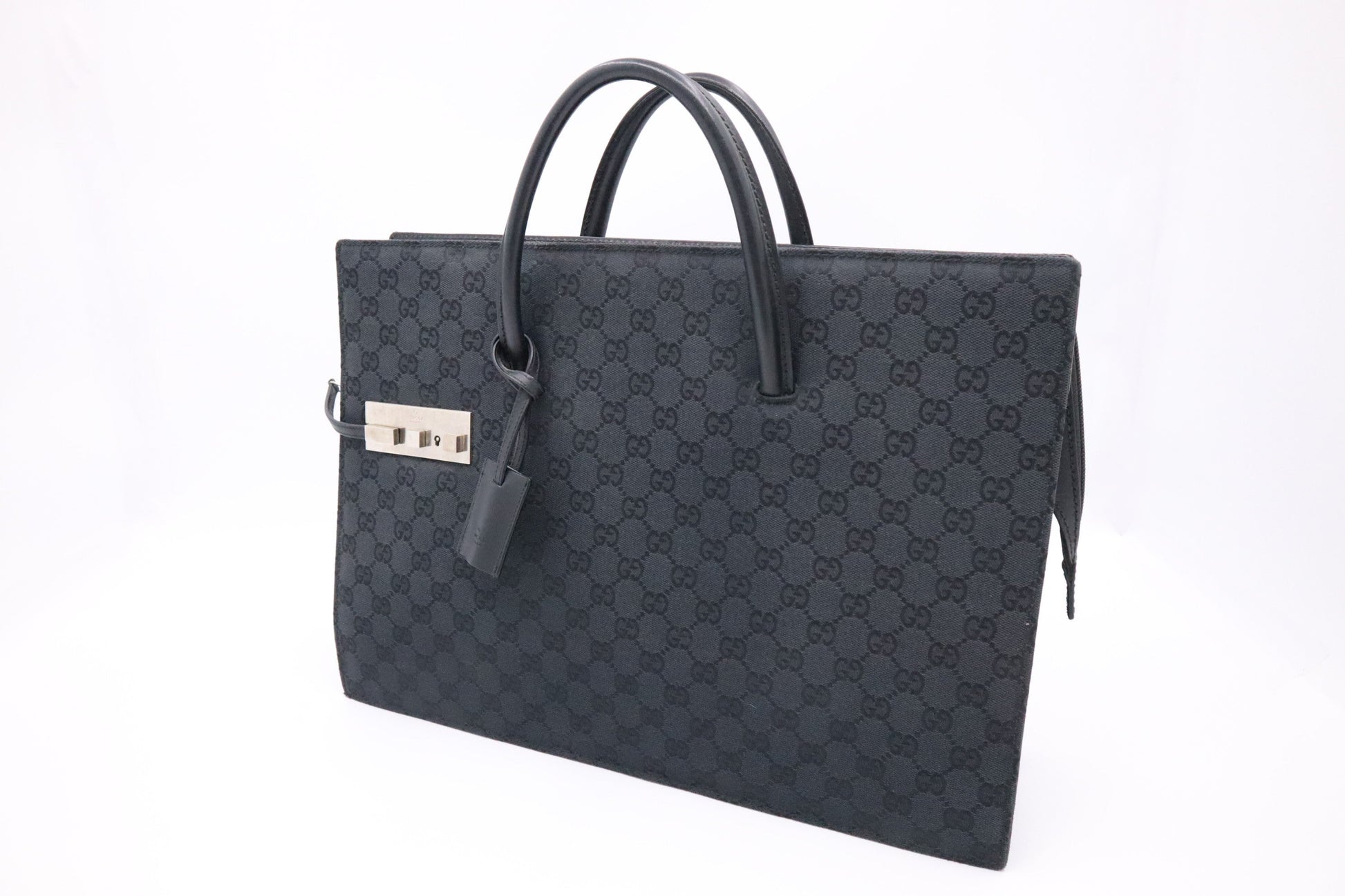 Gucci Business GG Canvas Black Handbag
