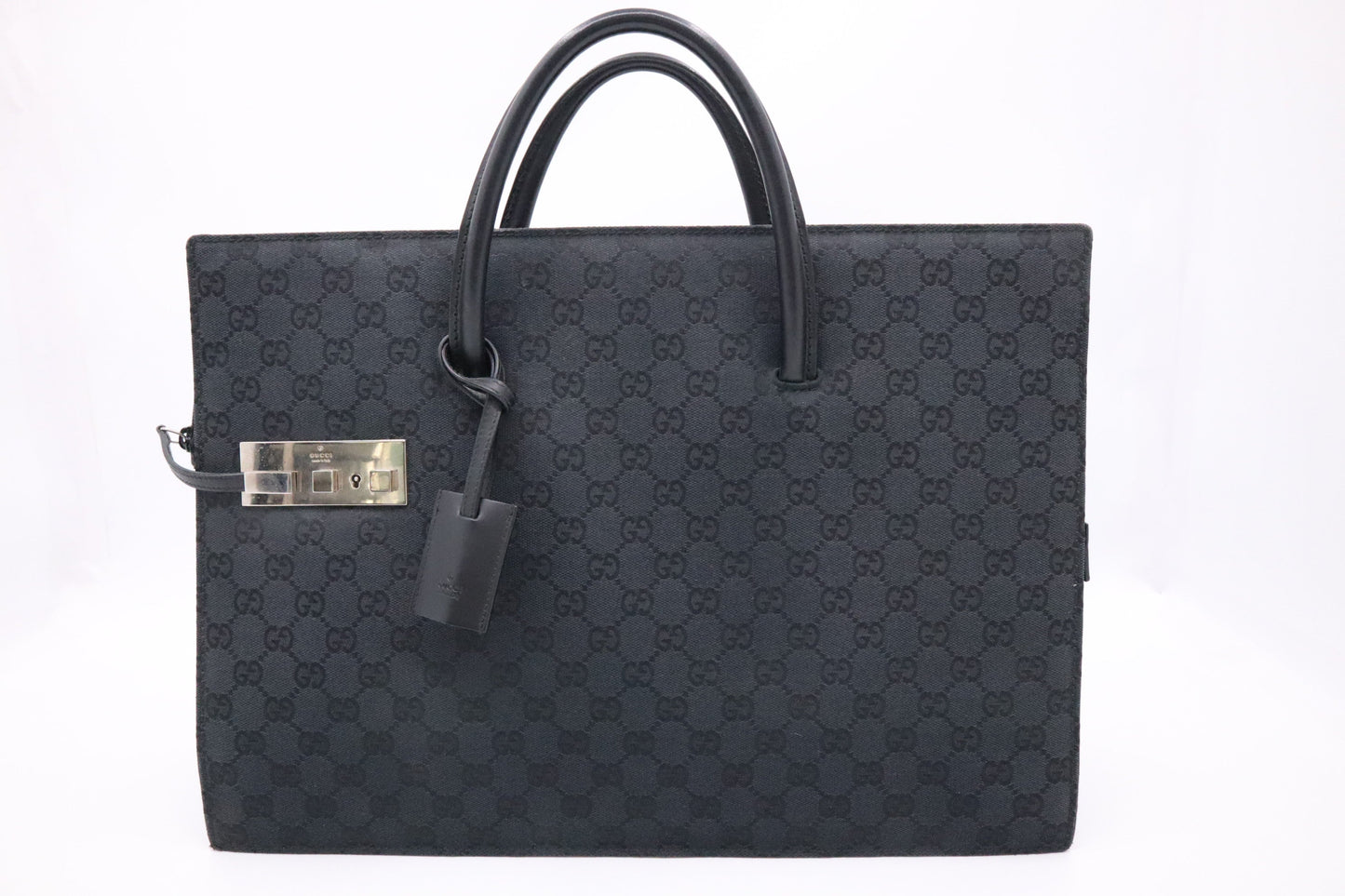 Gucci Business GG Canvas Black Handbag