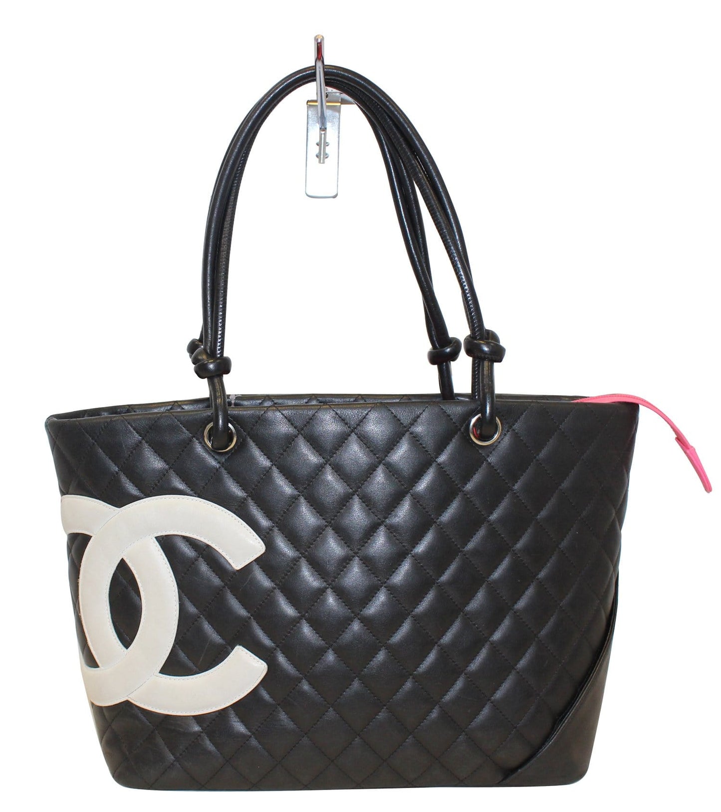 Chanel Quilted Cambon Leather Black Travel Bag
