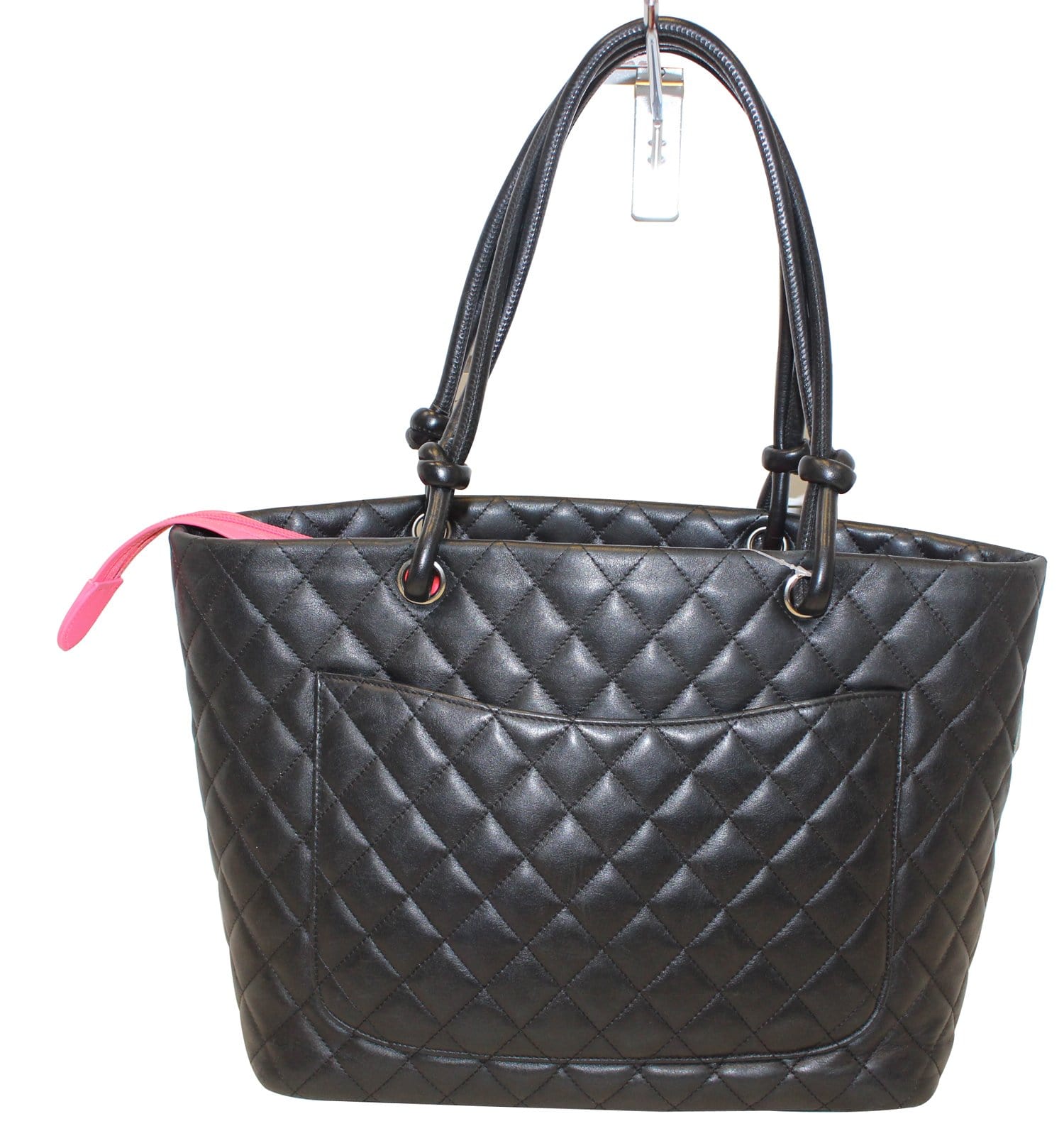 Chanel Quilted Cambon Leather Black Travel Bag