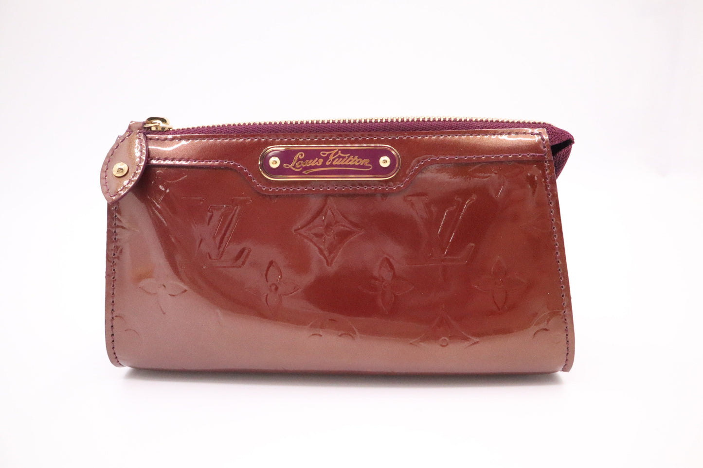 Louis Vuitton Trousse Cosmetique Grape Leather Vernis Handbag