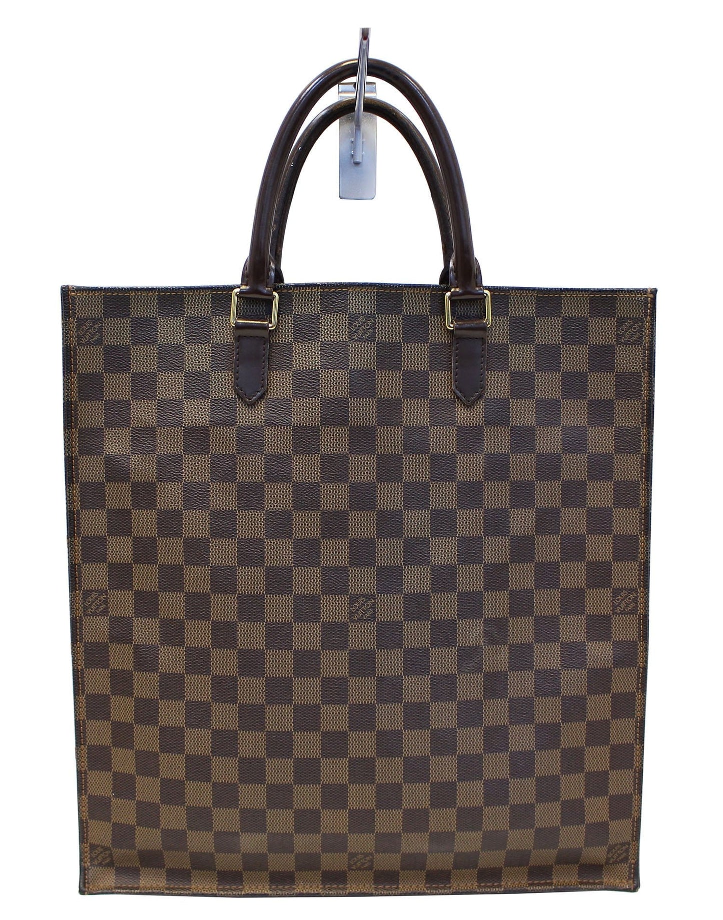 Louis Damier Ebene Sac Plat Satchel Handbag Travel Bag