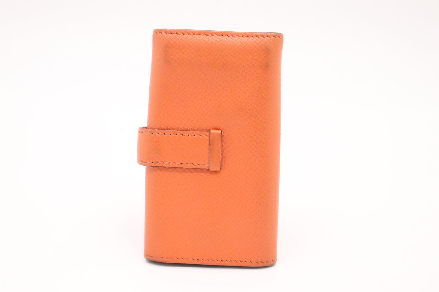 Hermes Bearn Key Case In Orange Handbag Leather Travel Bag