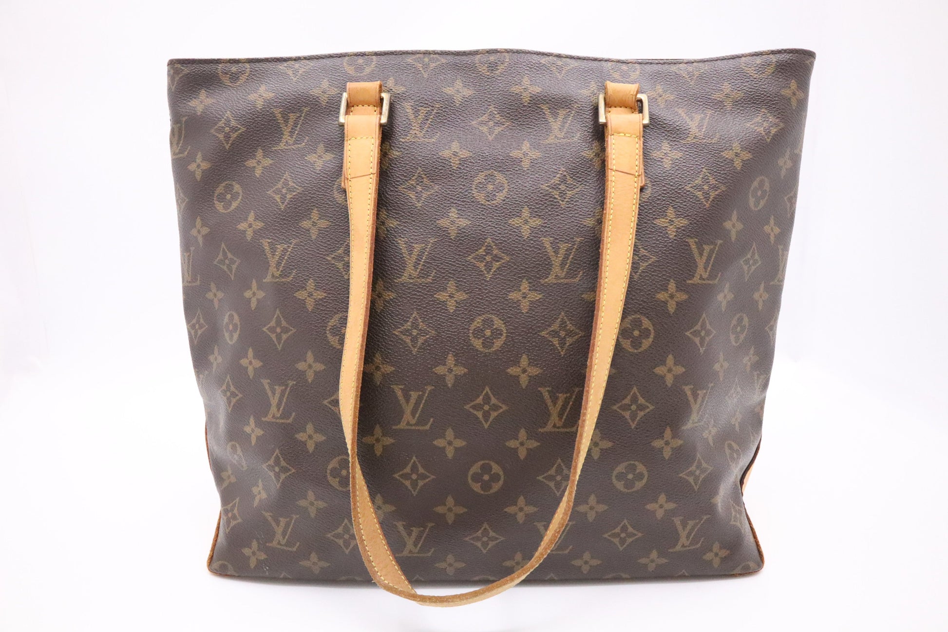 Louis Vuitton Cabas Mezzo Monogram Canvas Handbag Canvas 1