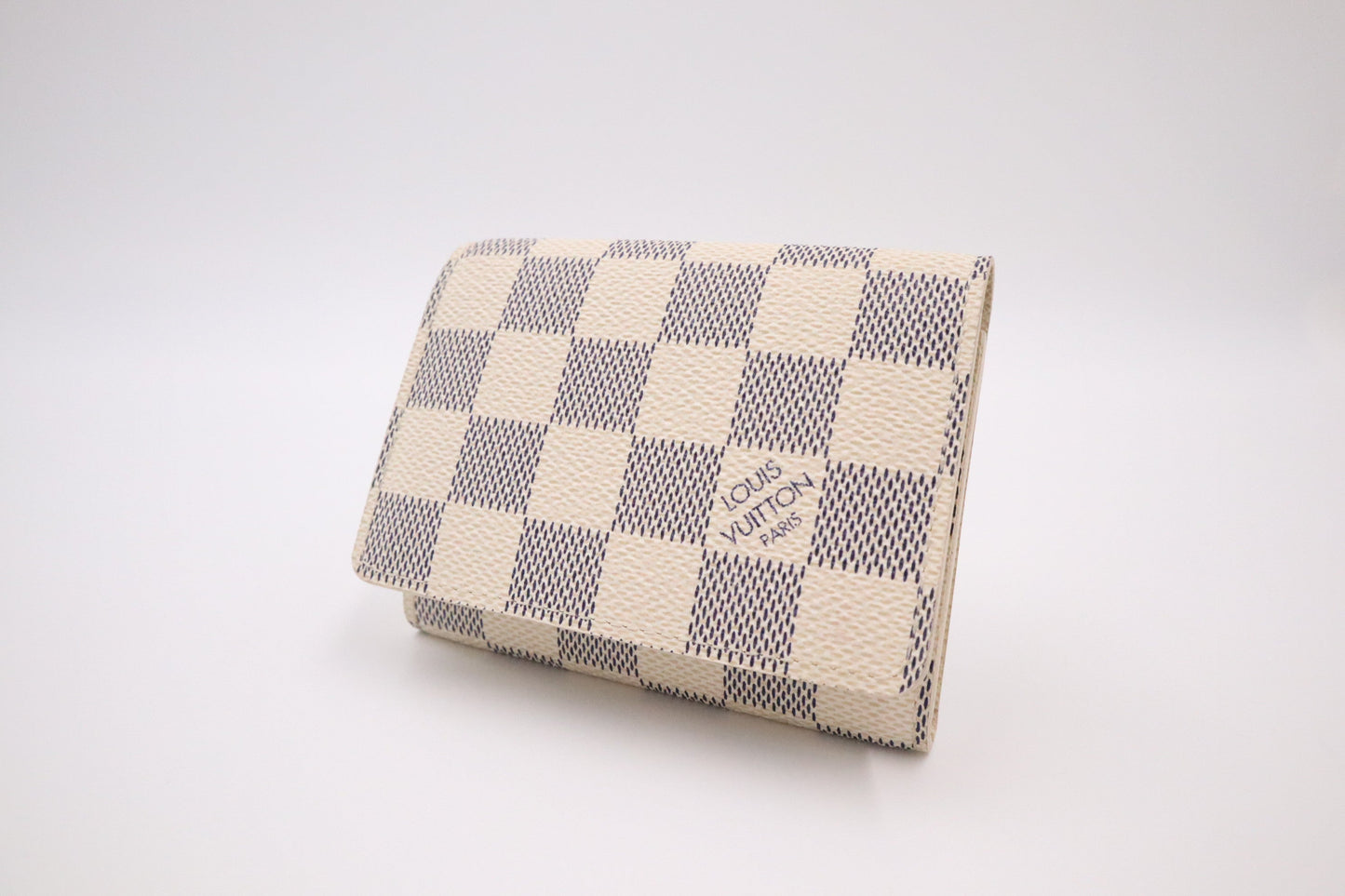 Louis Vuitton Card Azur Damier Canvas Wallet Case
