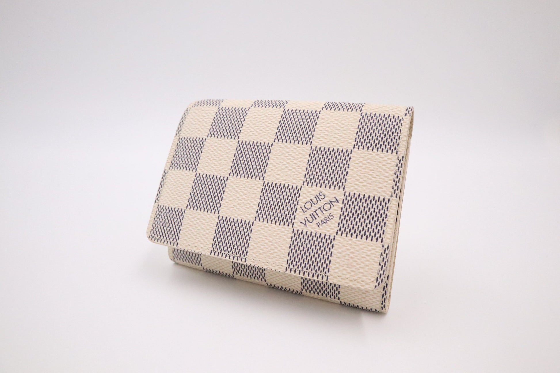 Louis Vuitton Card Azur Damier Canvas Wallet Case