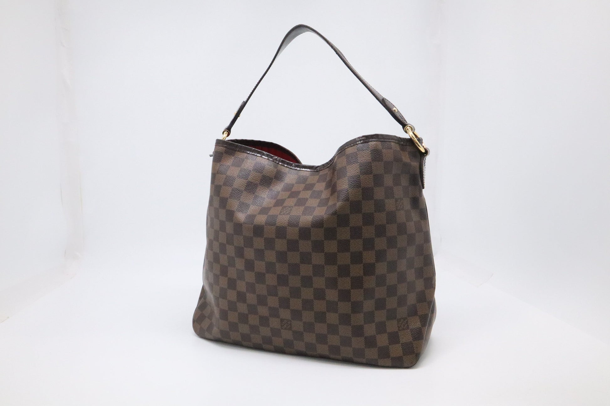Louis Vuitton Delightful MM Ebene Damier Canvas Handbag