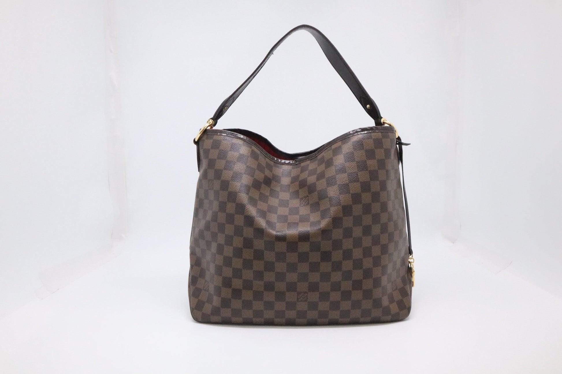 Louis Vuitton Delightful MM Ebene Damier Canvas Handbag