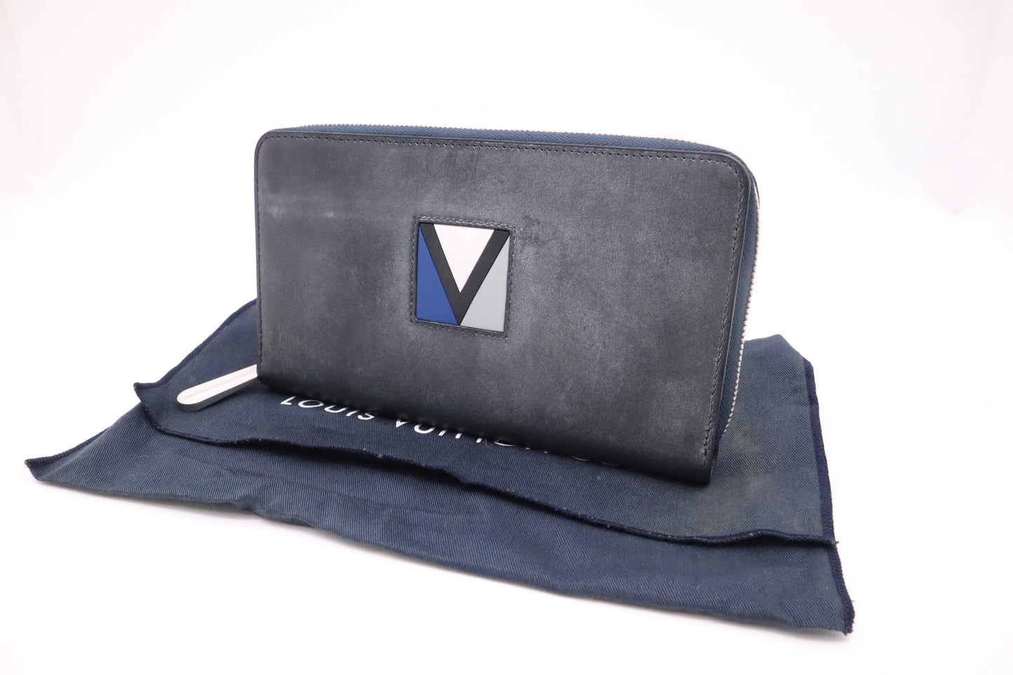 Louis Vuitton Cup Organizer Navy Leather Blue Handbag