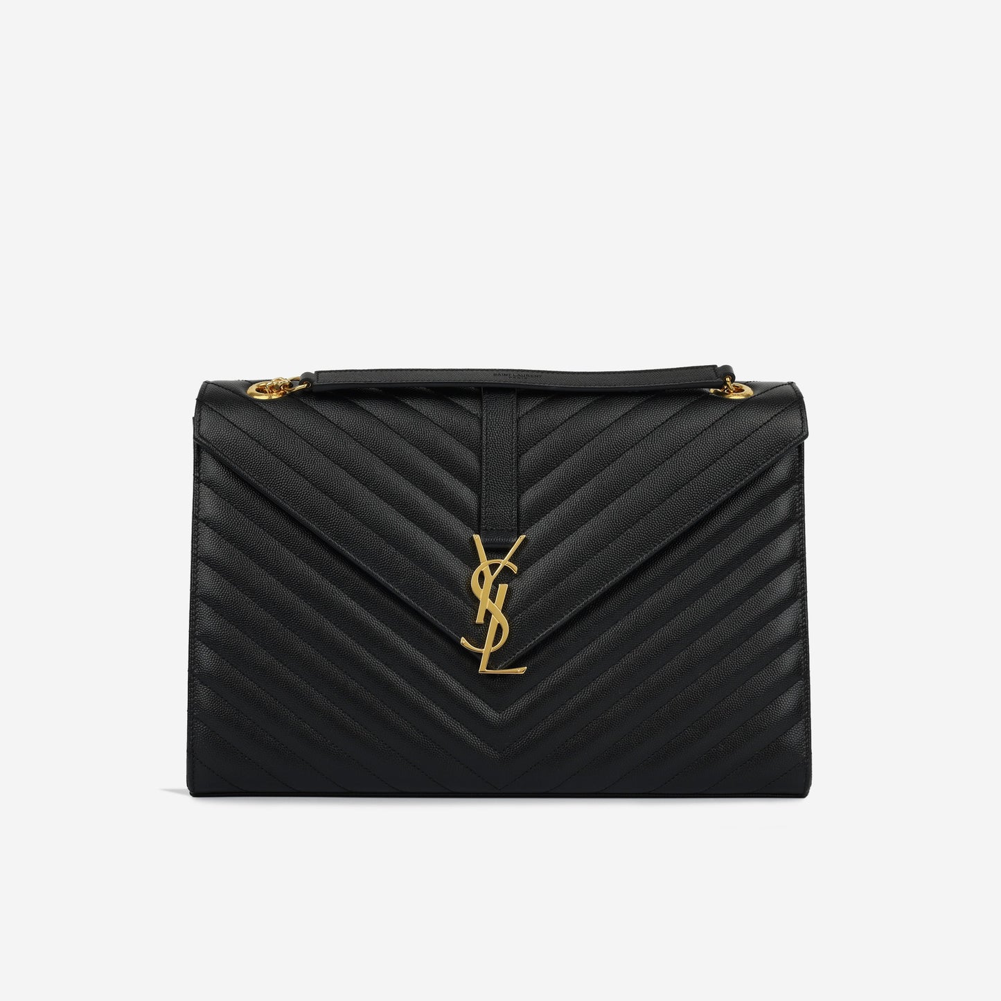 YSL Saint Laurent Envelope Bag Large Crossbody Bag Grained Ghw 1