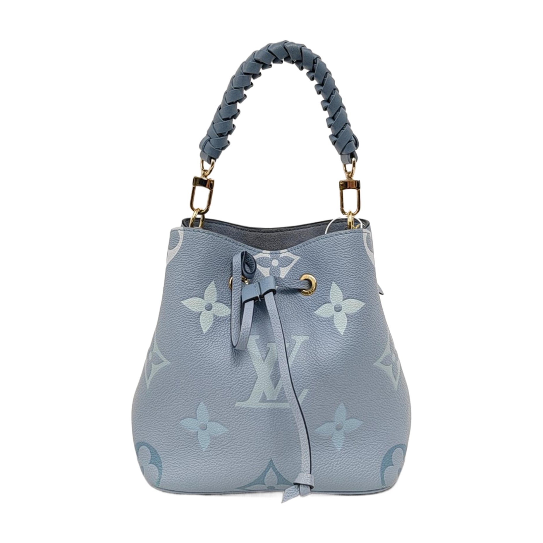 Louis Vuitton Néonoé BB Giant Monogram Leather Blue Handbag