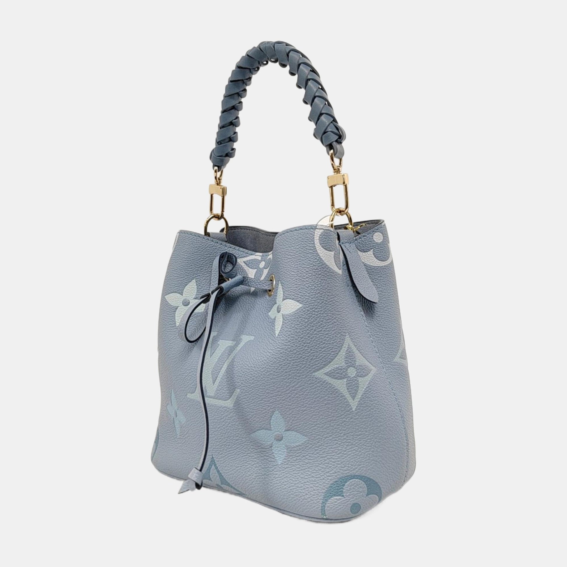 Louis Vuitton Néonoé BB Giant Monogram Leather Blue Handbag