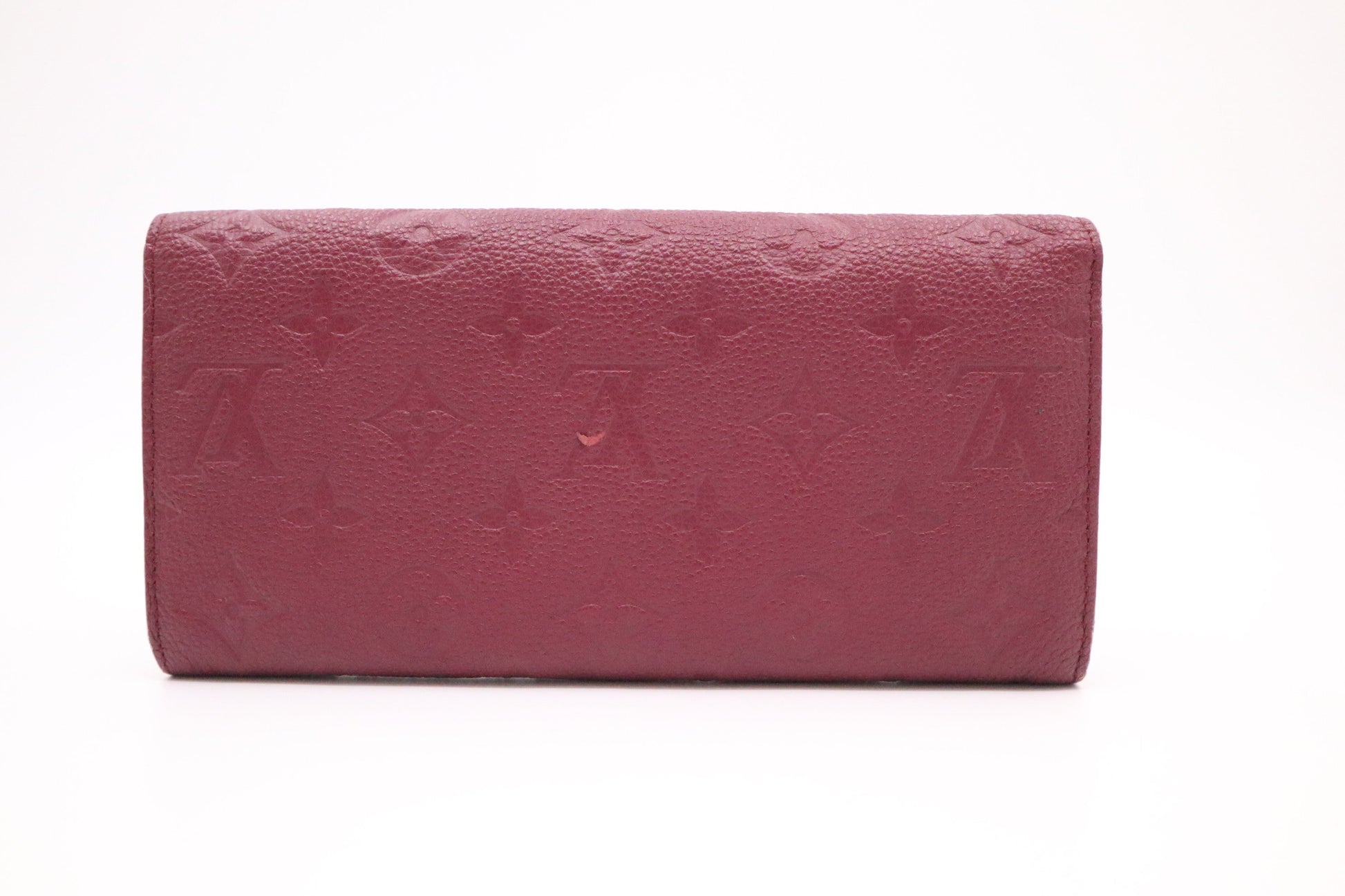 Louis Vuitton Sarah Aurore Leather Empreinte Wallet Case
