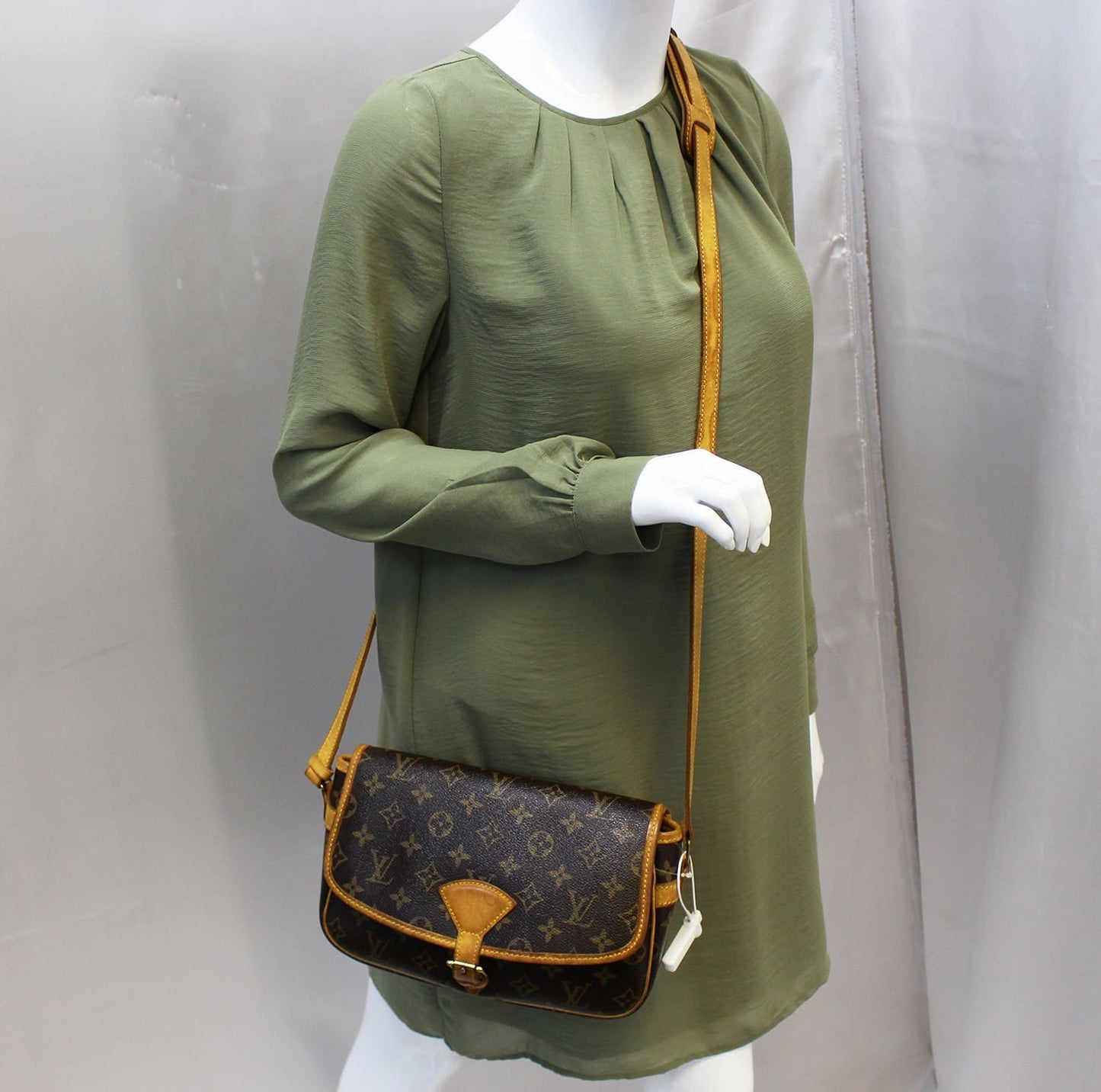 Louis Messenger Bag Sologne Canvas Monogram Crossbody Bag