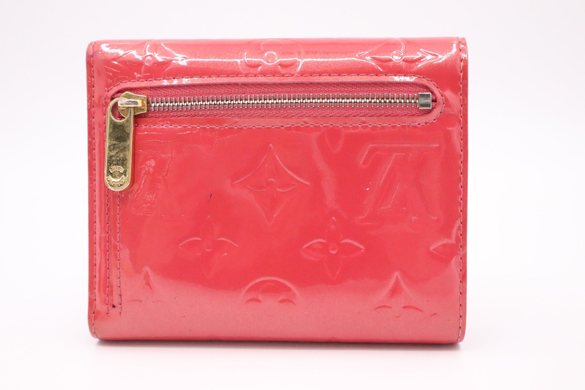 Louis Vuitton Koala Vernis Leather Pink Wallet Case