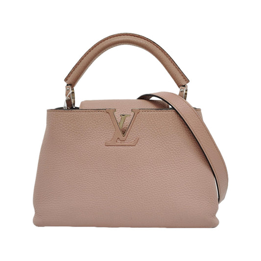 Louis Vuitton Capucines BB Nude Leather Pink Hat