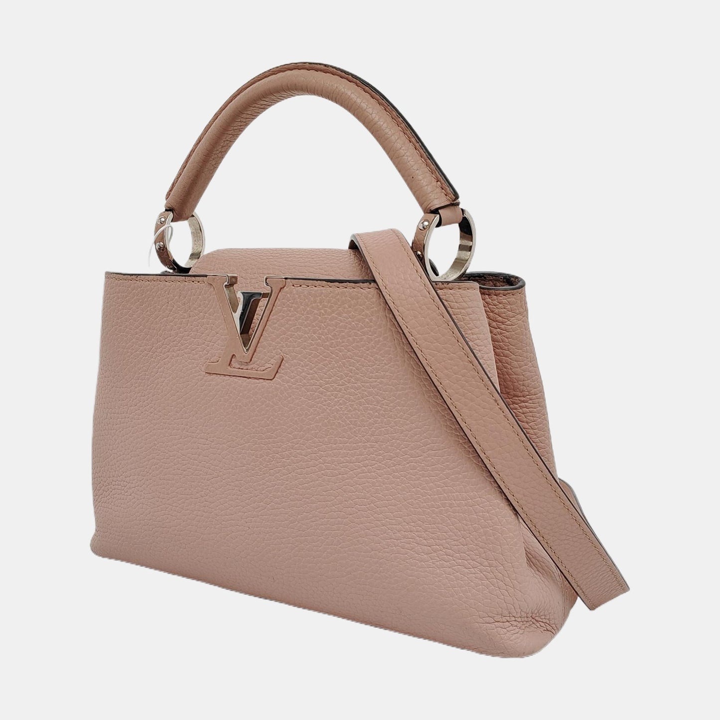 Louis Vuitton Capucines BB Nude Leather Pink Hat