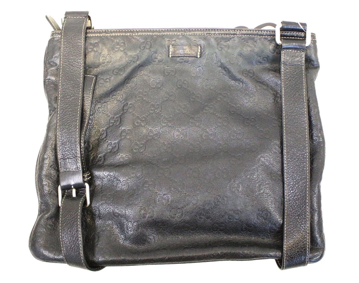 Gucci sima Shima Crossbody Shoulder Bag Leather Black Crossbody Bag