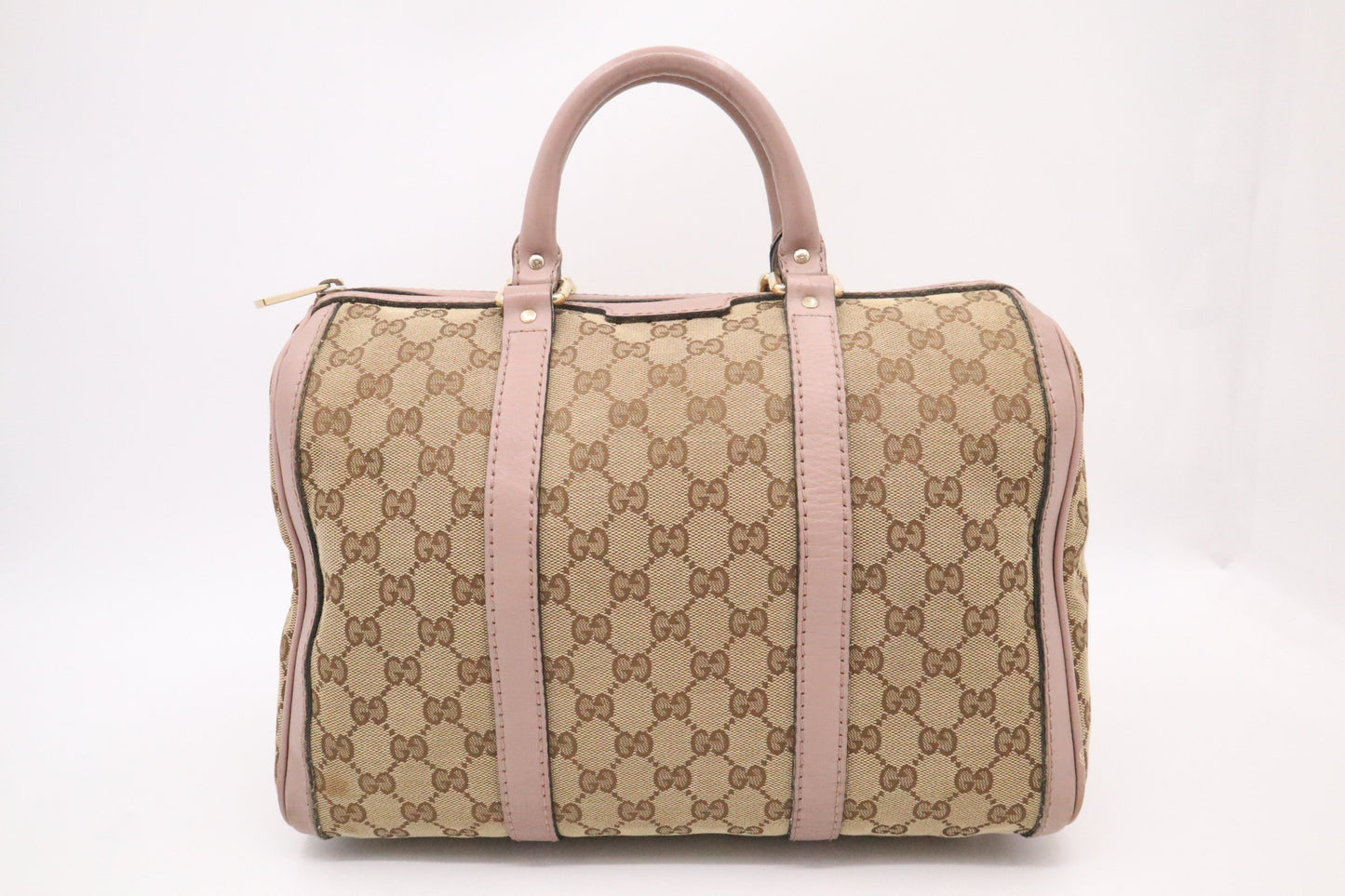 Gucci Boston Bag In And Leather Canvas Travel Bag