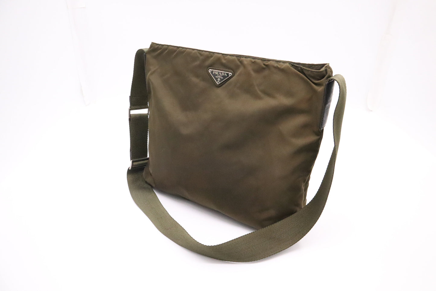 Prada Shoulder Bag In Nylon Green