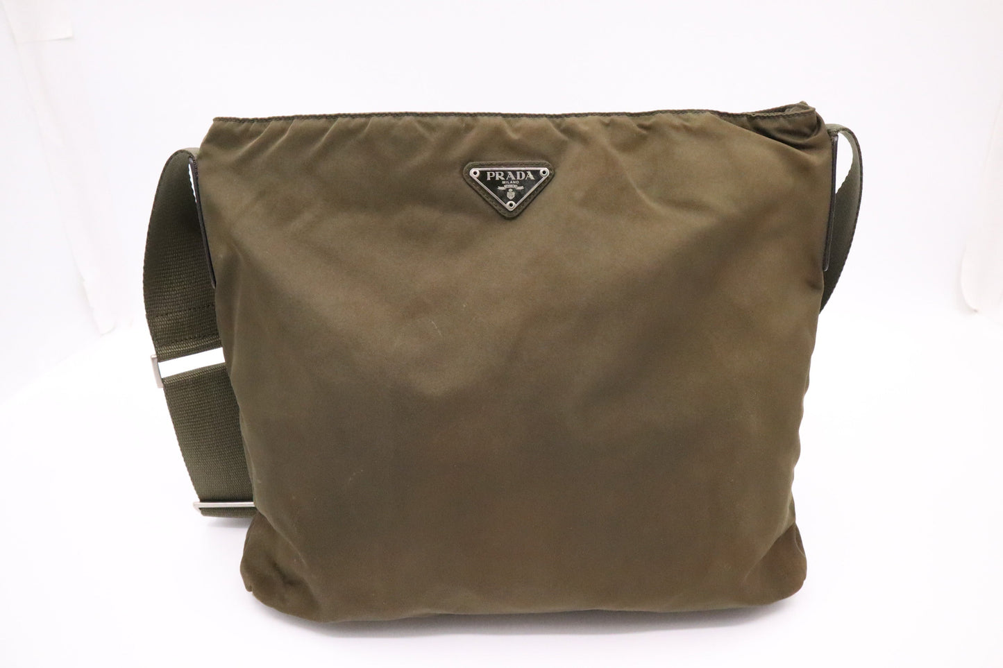 Prada Shoulder Bag In Nylon Green