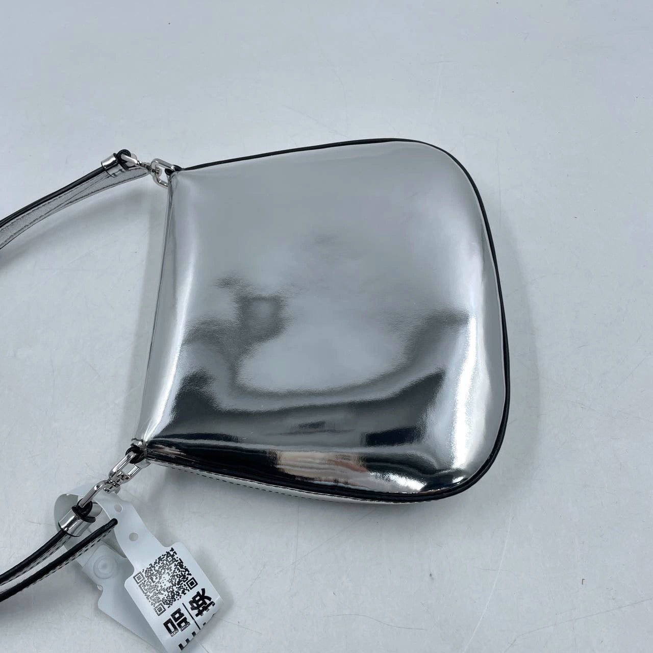 Prada Cleo Shoulder Bag Way Carry Short And Leather Silver