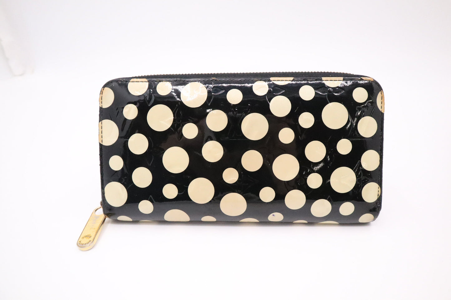 Louis Vuitton Long Zippy Infinity Dots Vernis Leather Wallet Case