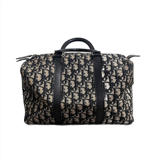 Dior Bowling Boston Bag Oblique Canvas Black Travel Bag