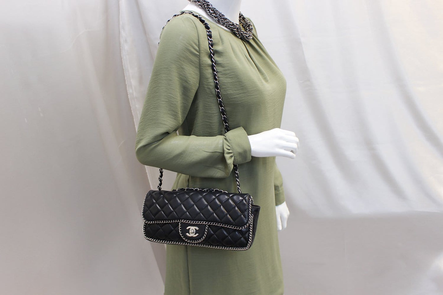 Chanel Classic Flap Trim Travel Bag