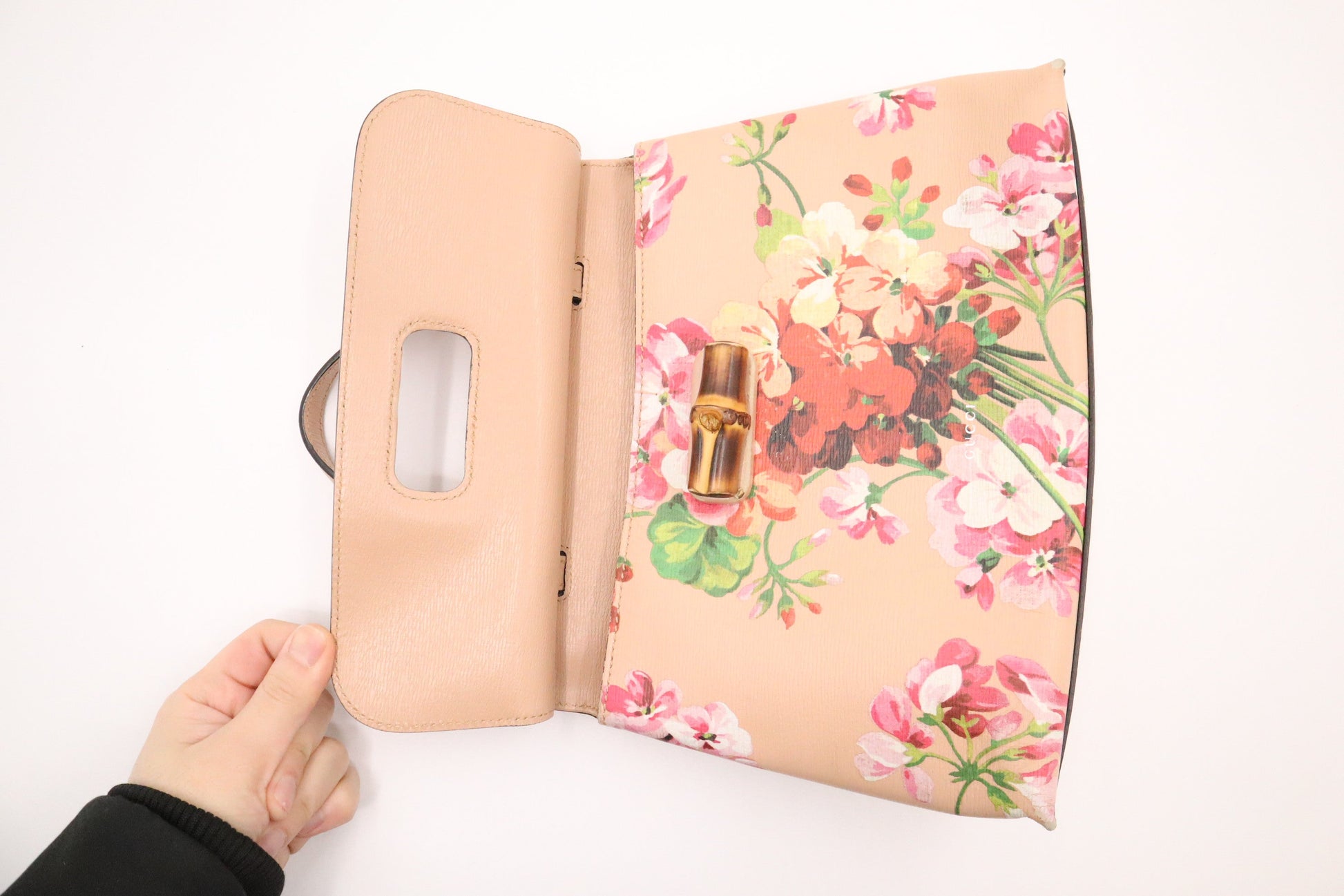 Gucci Shanghai Blooms Canvas Handbag