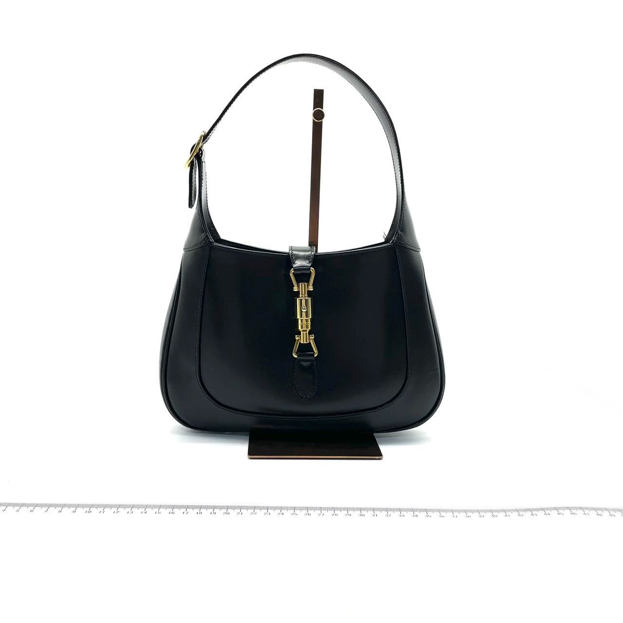 Gucci Jackie No Strap Leather Black Handbag