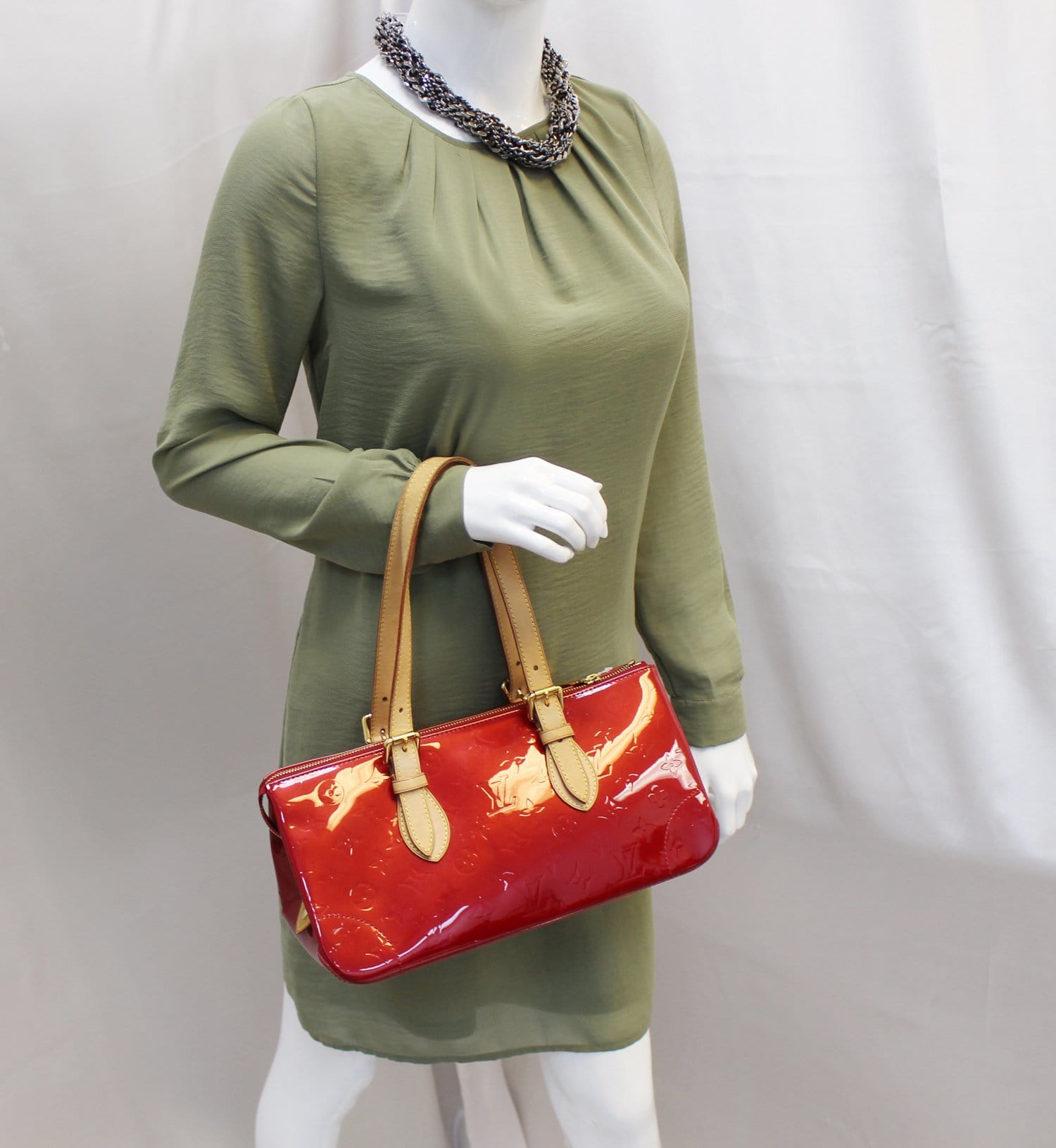 Louis Vernis Rosewood Pomme Amour Shoulder Bag Monogram