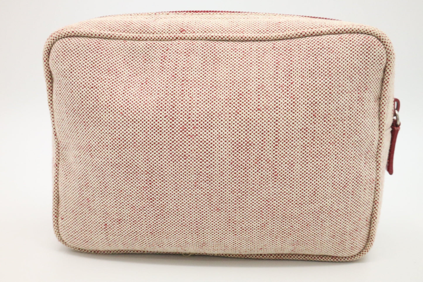 Prada Pouch In And Handbag Canvas Beige Travel Bag
