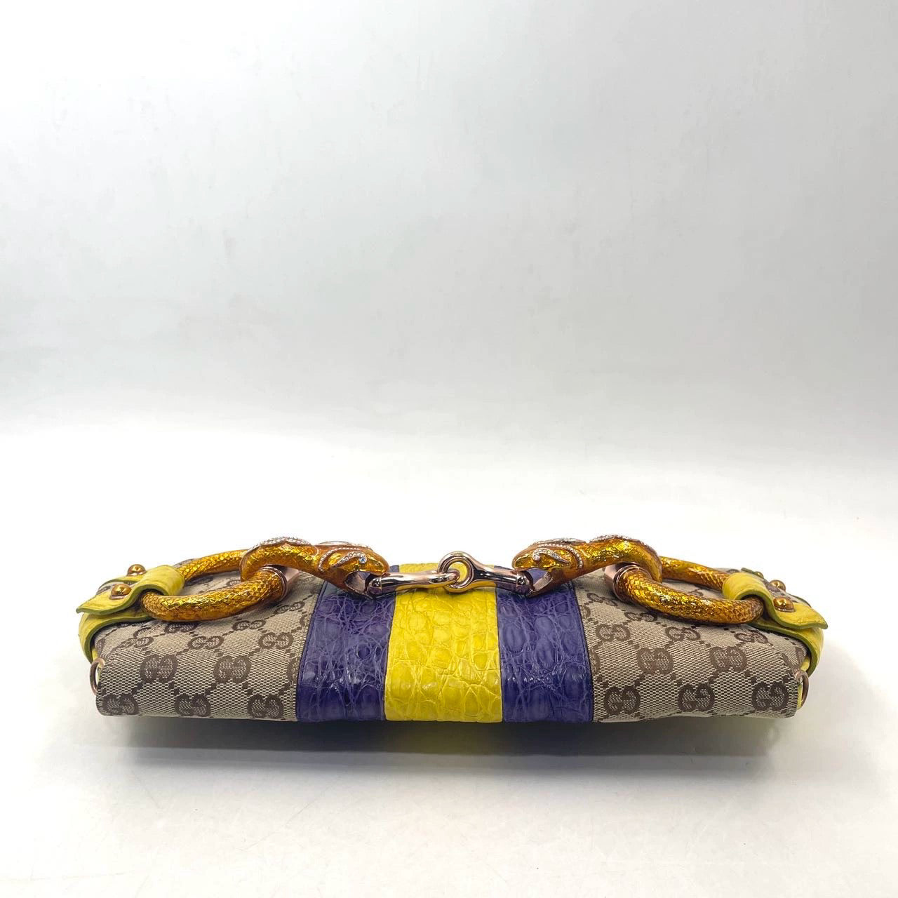 Gucci Horsebit embellished snake head buckle Chain Handbag