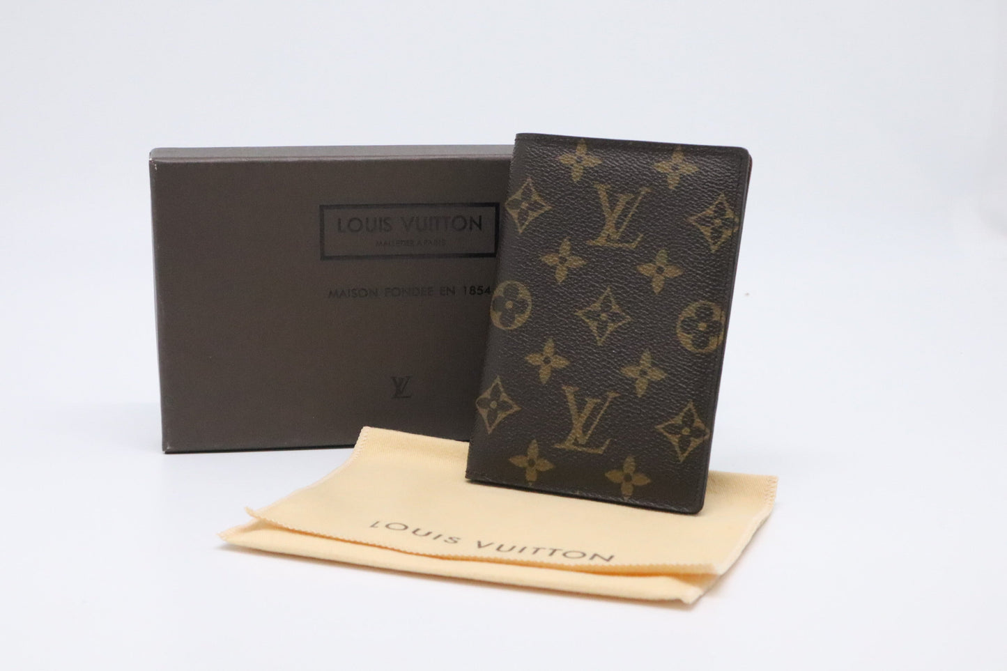 Louis Vuitton Passport Monogram Canvas Wallet Case