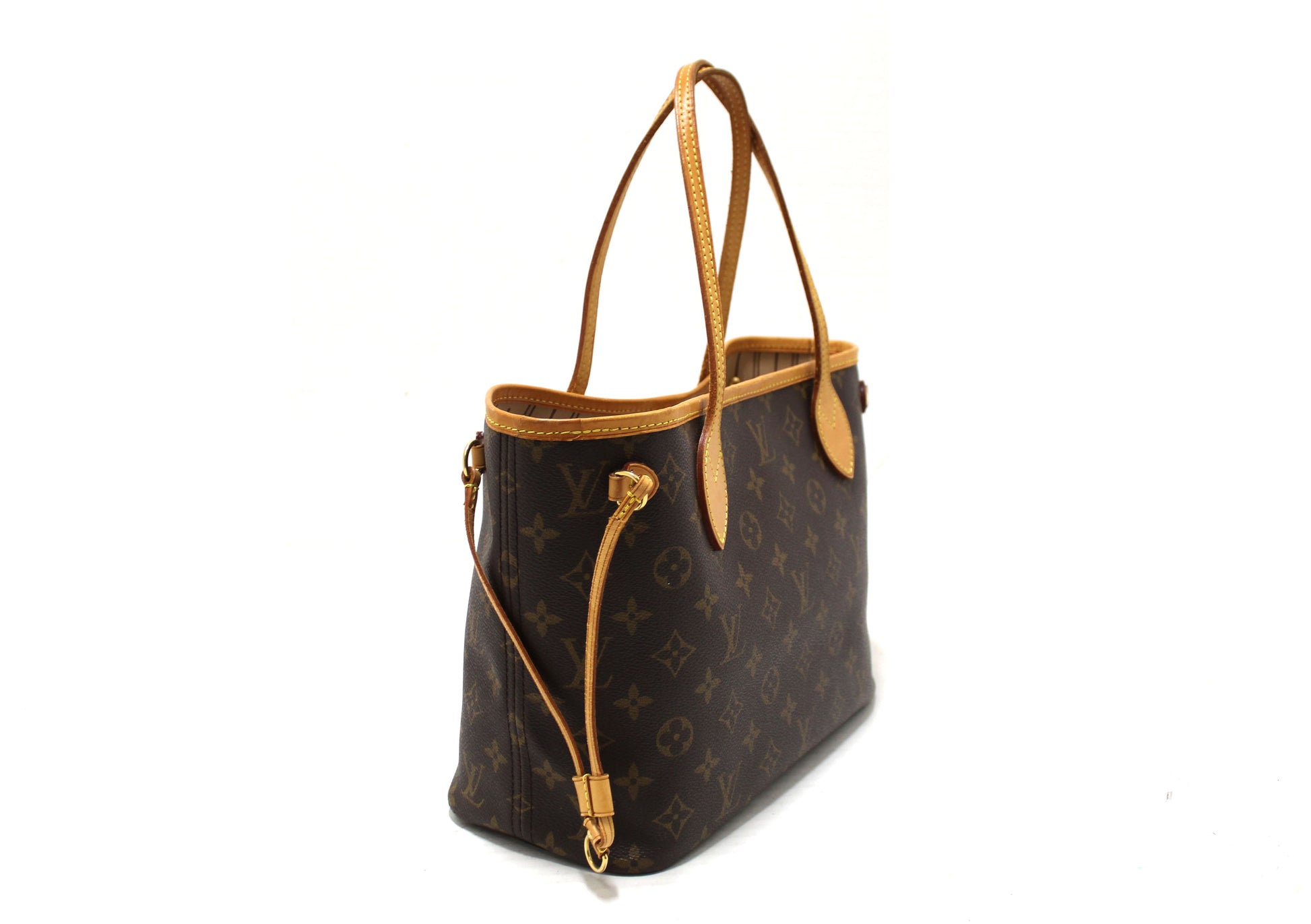 Louis Vuitton Classic Monogram Neverfull PM Tote Shoulder Bag